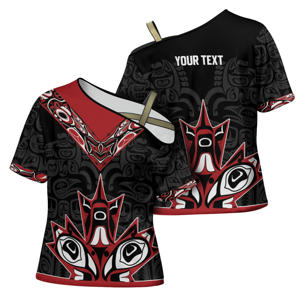 Canada Indigenous Heritage Personalized Cross Shoulder Shirt First Nations Inuit Metis Pride