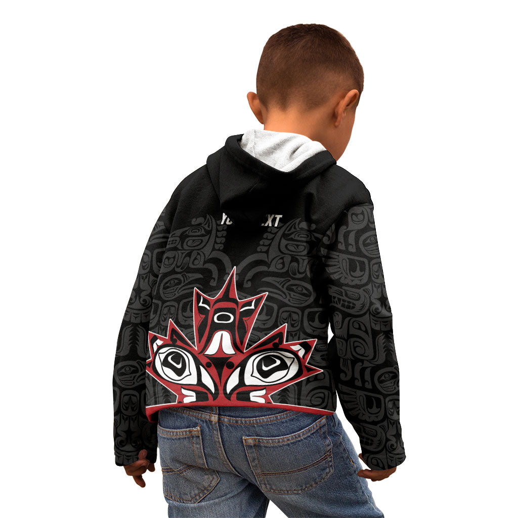 Canada Indigenous Heritage Personalized Kid Hoodie First Nations Inuit Metis Pride