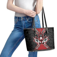 Canada Indigenous Heritage Leather Tote Bag First Nations Inuit Metis Pride