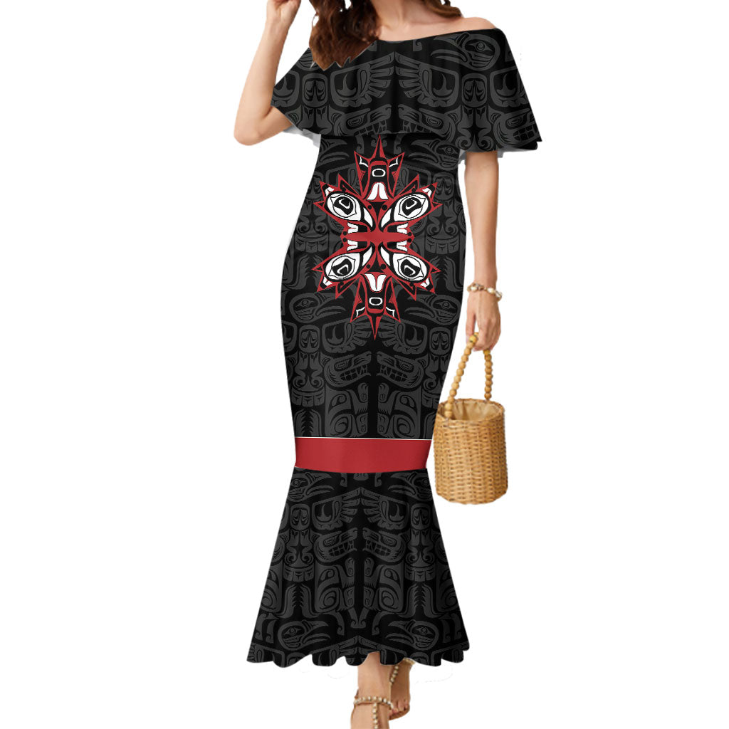 Canada Indigenous Heritage Personalized Mermaid Dress First Nations Inuit Metis Pride
