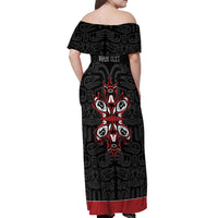 Canada Indigenous Heritage Personalized Off Shoulder Maxi Dress First Nations Inuit Metis Pride