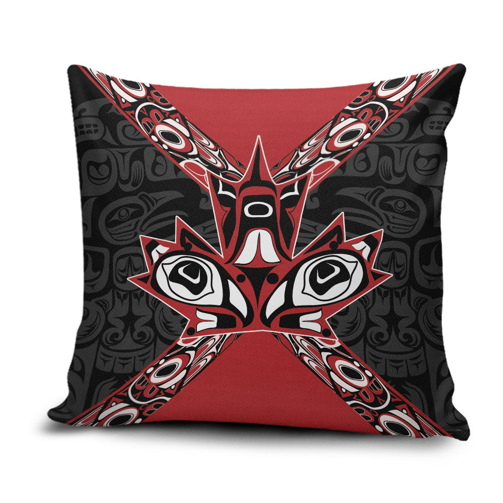 Canada Indigenous Heritage Pillow Cover First Nations Inuit Metis Pride