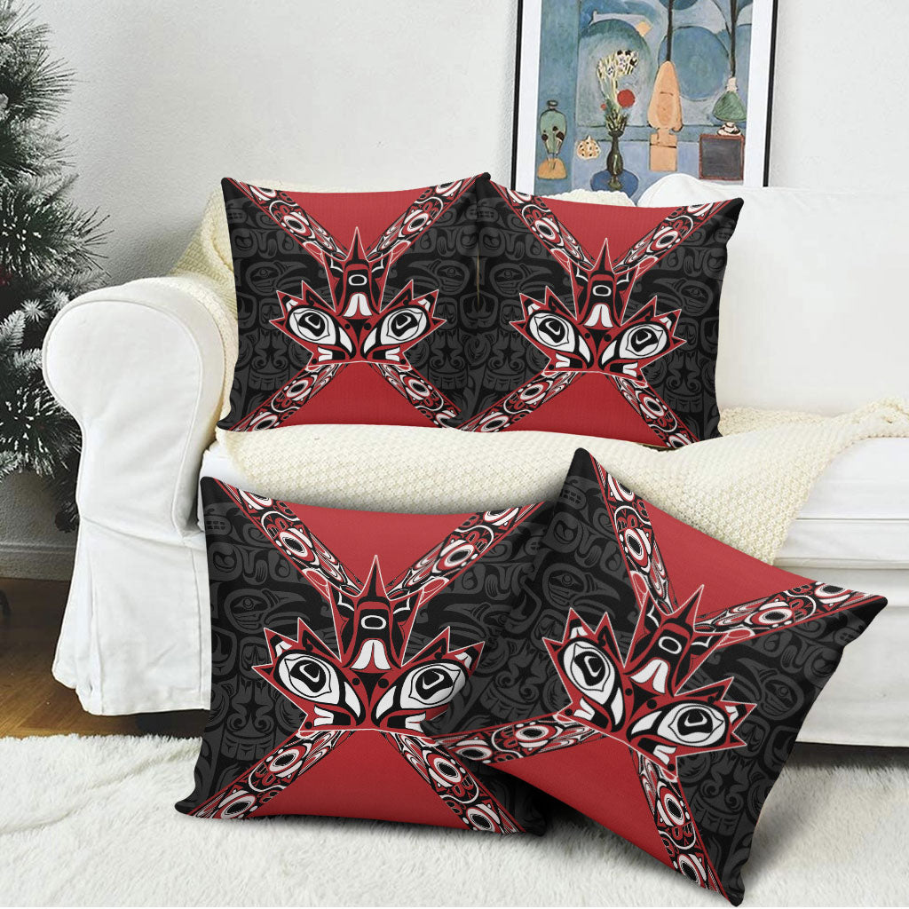 Canada Indigenous Heritage Pillow Cover First Nations Inuit Metis Pride