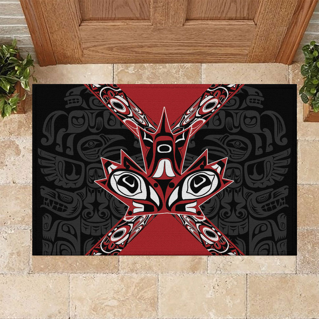 Canada Indigenous Heritage Rubber Doormat First Nations Inuit Metis Pride