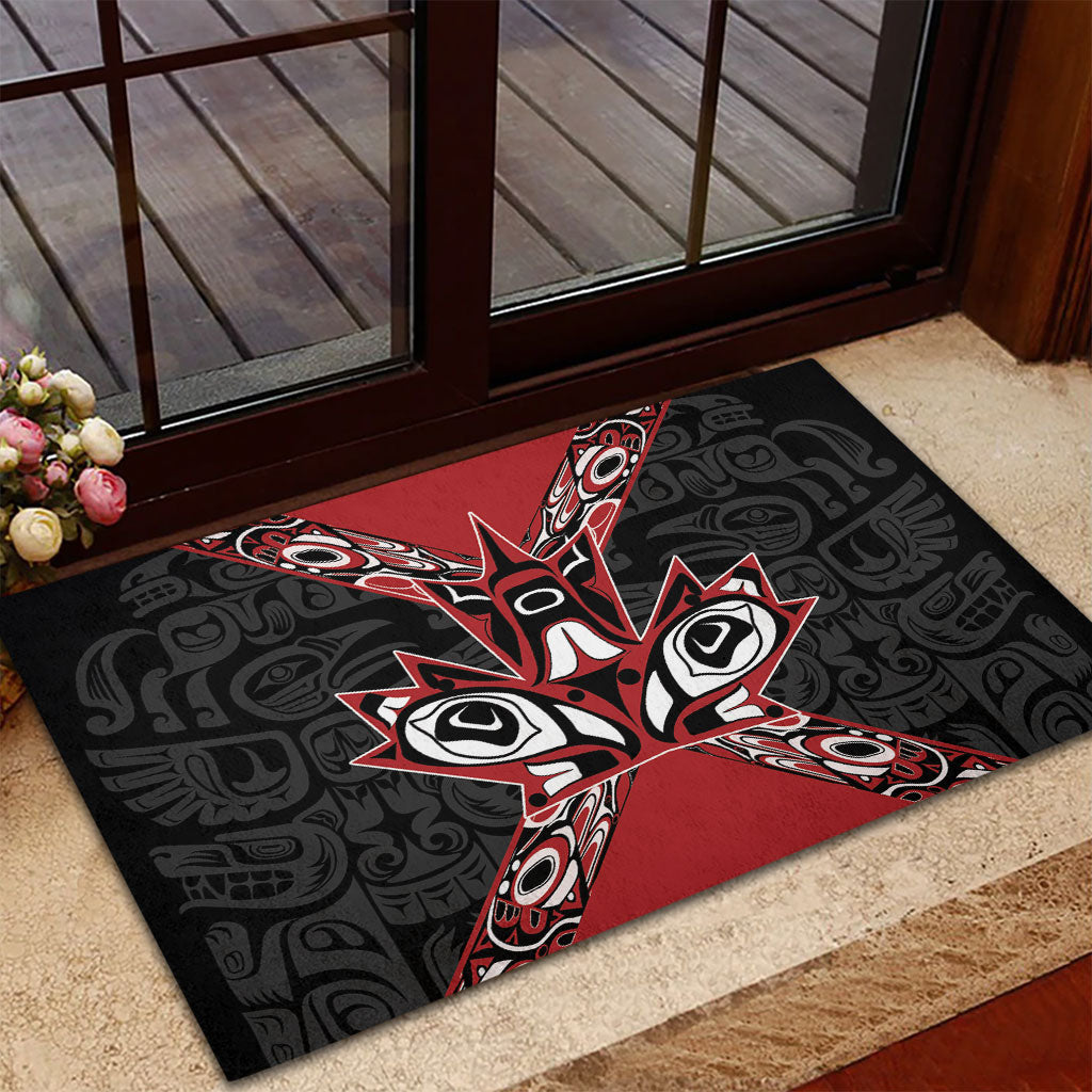 Canada Indigenous Heritage Rubber Doormat First Nations Inuit Metis Pride
