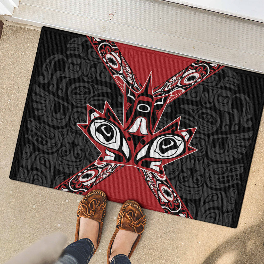 Canada Indigenous Heritage Rubber Doormat First Nations Inuit Metis Pride