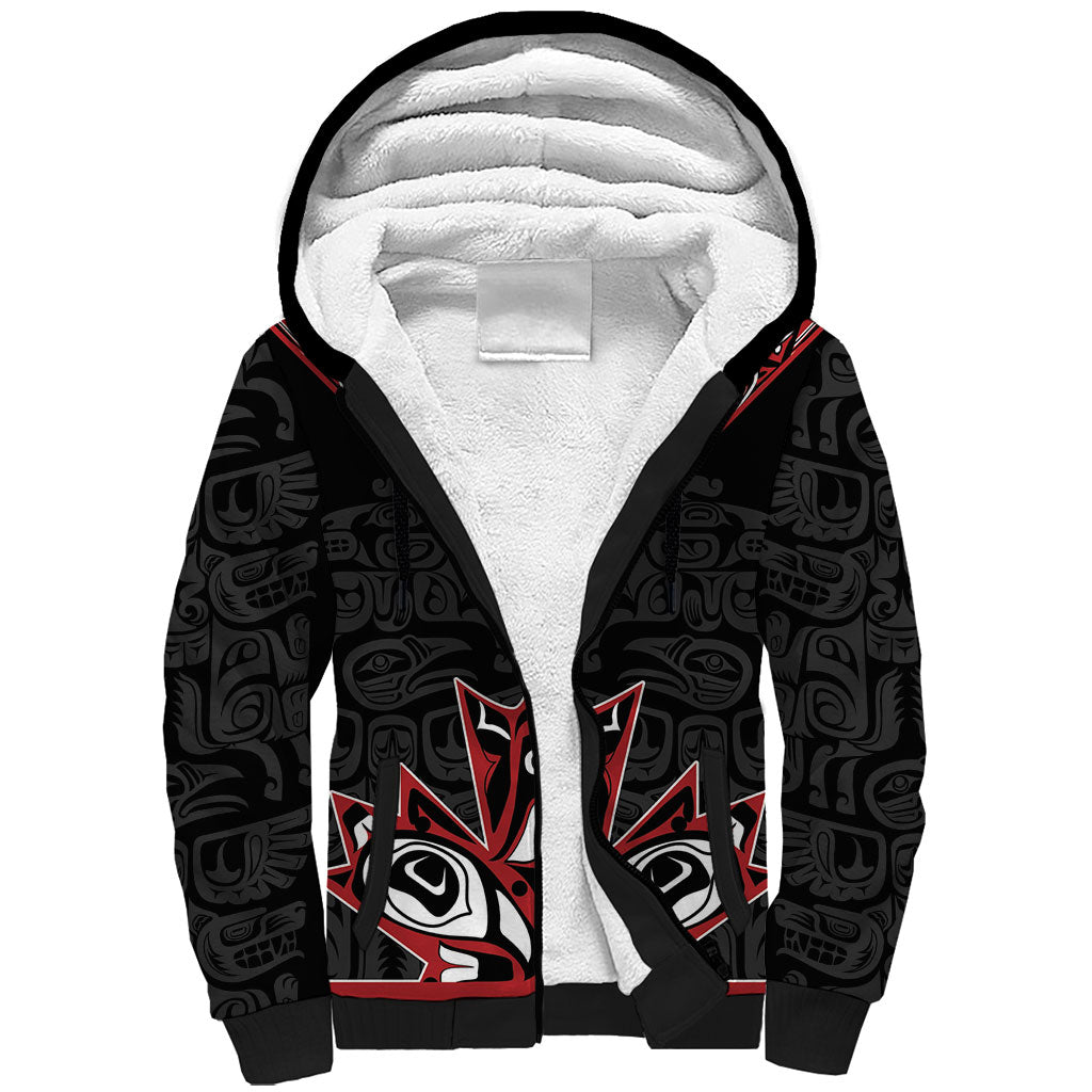 Canada Indigenous Heritage Personalized Sherpa Hoodie First Nations Inuit Metis Pride