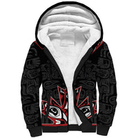 Canada Indigenous Heritage Personalized Sherpa Hoodie First Nations Inuit Metis Pride