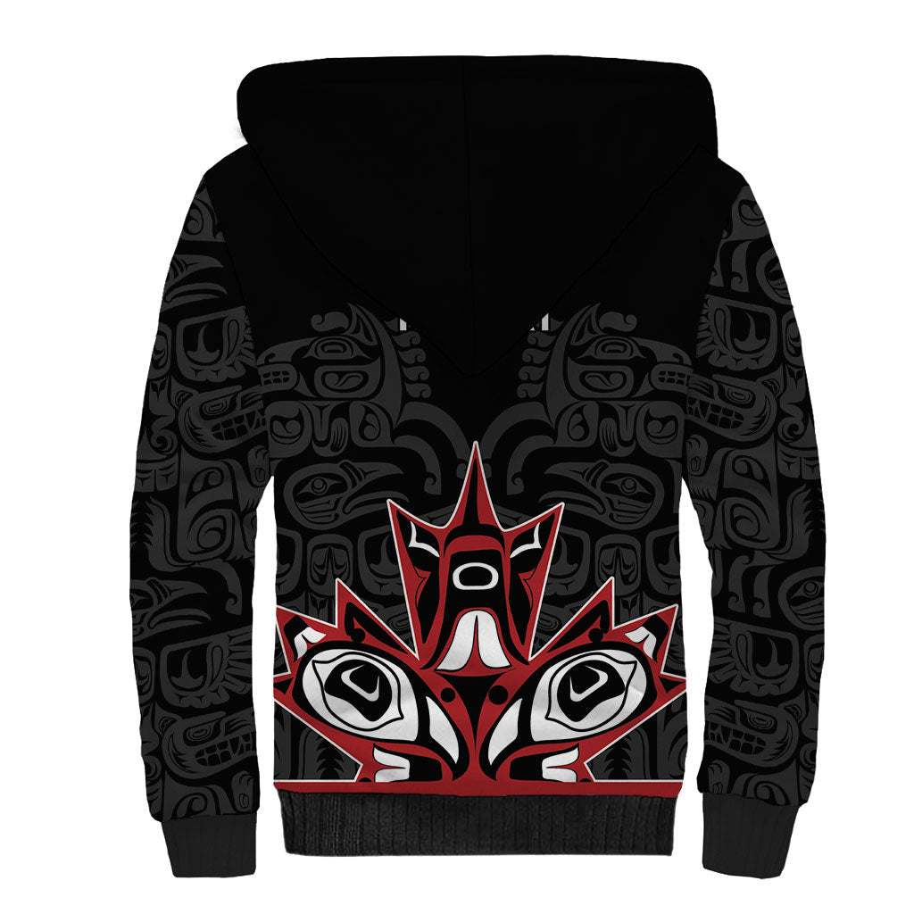 Canada Indigenous Heritage Personalized Sherpa Hoodie First Nations Inuit Metis Pride