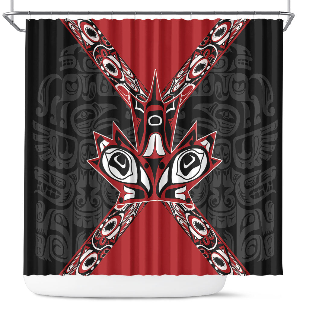 Canada Indigenous Heritage Shower Curtain First Nations Inuit Metis Pride