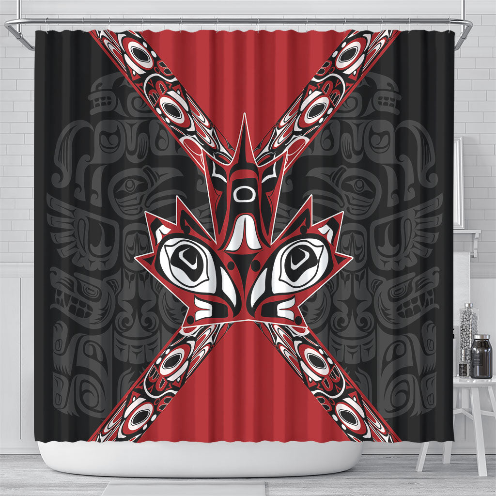Canada Indigenous Heritage Shower Curtain First Nations Inuit Metis Pride