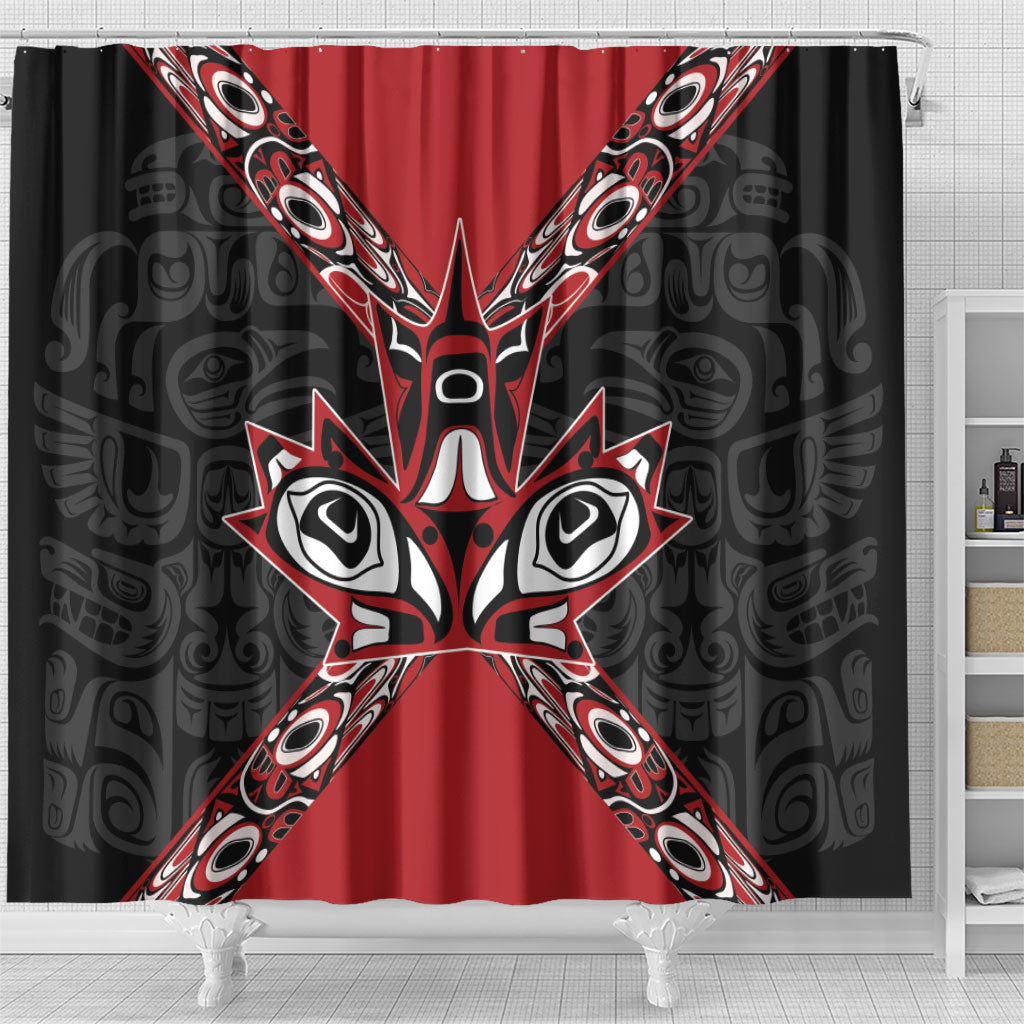 Canada Indigenous Heritage Shower Curtain First Nations Inuit Metis Pride
