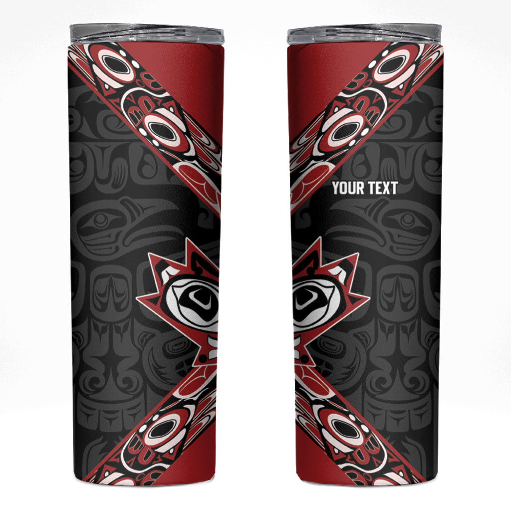 Canada Indigenous Heritage Personalized Skinny Tumbler First Nations Inuit Metis Pride