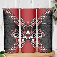 Canada Indigenous Heritage Personalized Skinny Tumbler First Nations Inuit Metis Pride