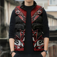 Canada Indigenous Heritage Personalized Sleeveless Puffer Jacket First Nations Inuit Metis Pride