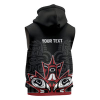 Canada Indigenous Heritage Personalized Sleeveless Zip Hoodie First Nations Inuit Metis Pride
