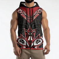 Canada Indigenous Heritage Personalized Sleeveless Zip Hoodie First Nations Inuit Metis Pride
