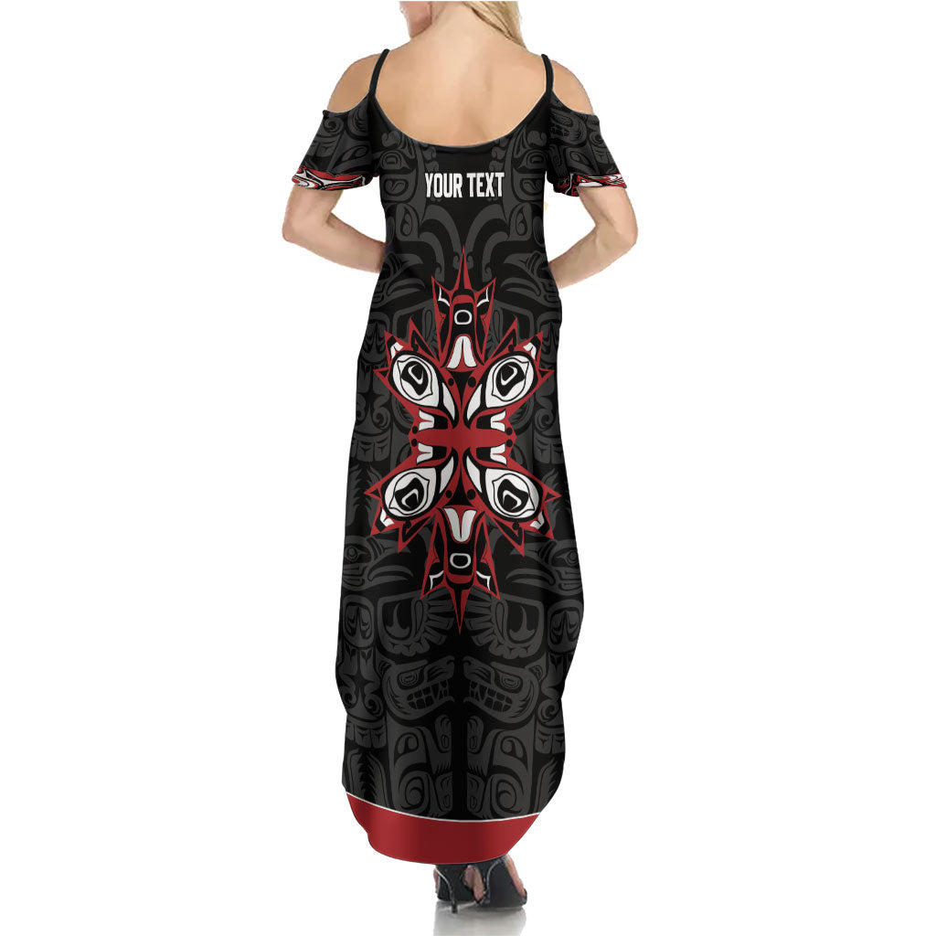 Canada Indigenous Heritage Personalized Summer Maxi Dress First Nations Inuit Metis Pride