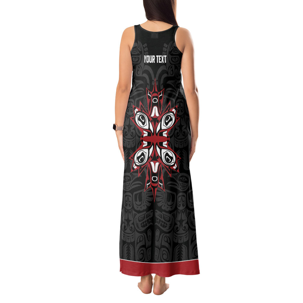Canada Indigenous Heritage Personalized Tank Maxi Dress First Nations Inuit Metis Pride