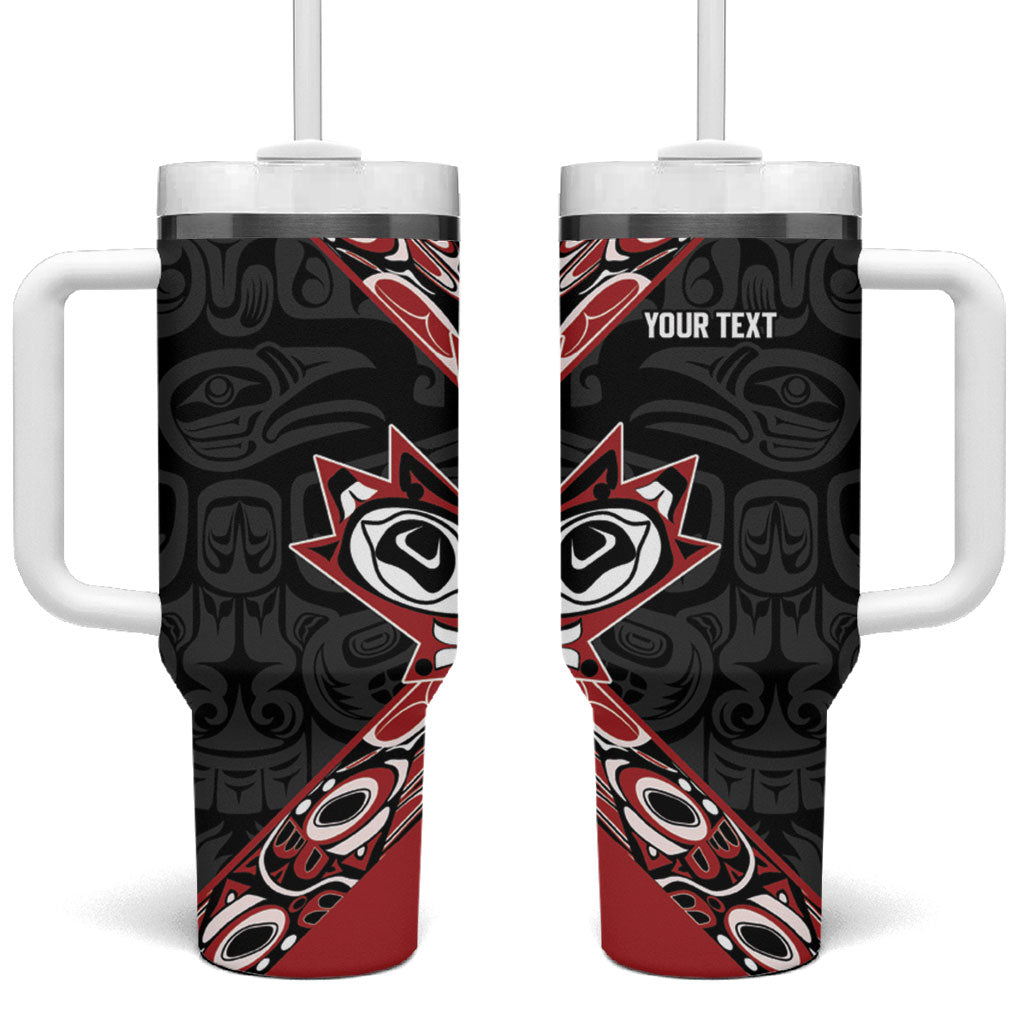 Canada Indigenous Heritage Personalized Tumbler With Handle First Nations Inuit Metis Pride