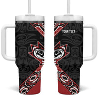 Canada Indigenous Heritage Personalized Tumbler With Handle First Nations Inuit Metis Pride
