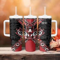 Canada Indigenous Heritage Personalized Tumbler With Handle First Nations Inuit Metis Pride