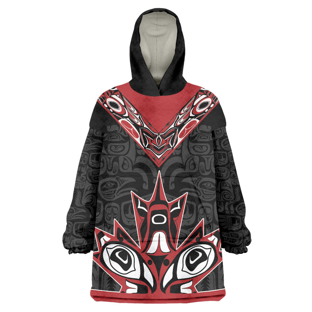 Canada Indigenous Heritage Personalized Wearable Blanket Hoodie First Nations Inuit Metis Pride