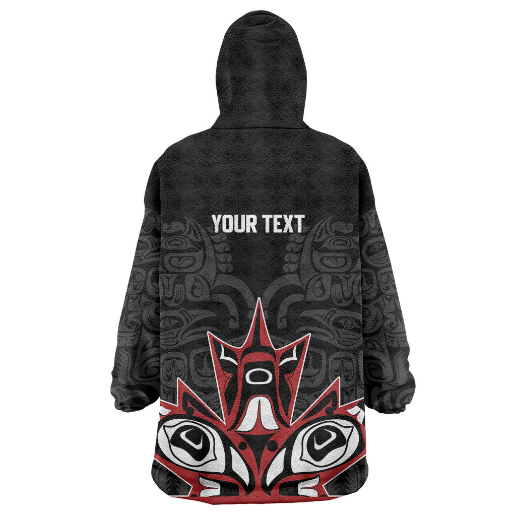 Canada Indigenous Heritage Personalized Wearable Blanket Hoodie First Nations Inuit Metis Pride