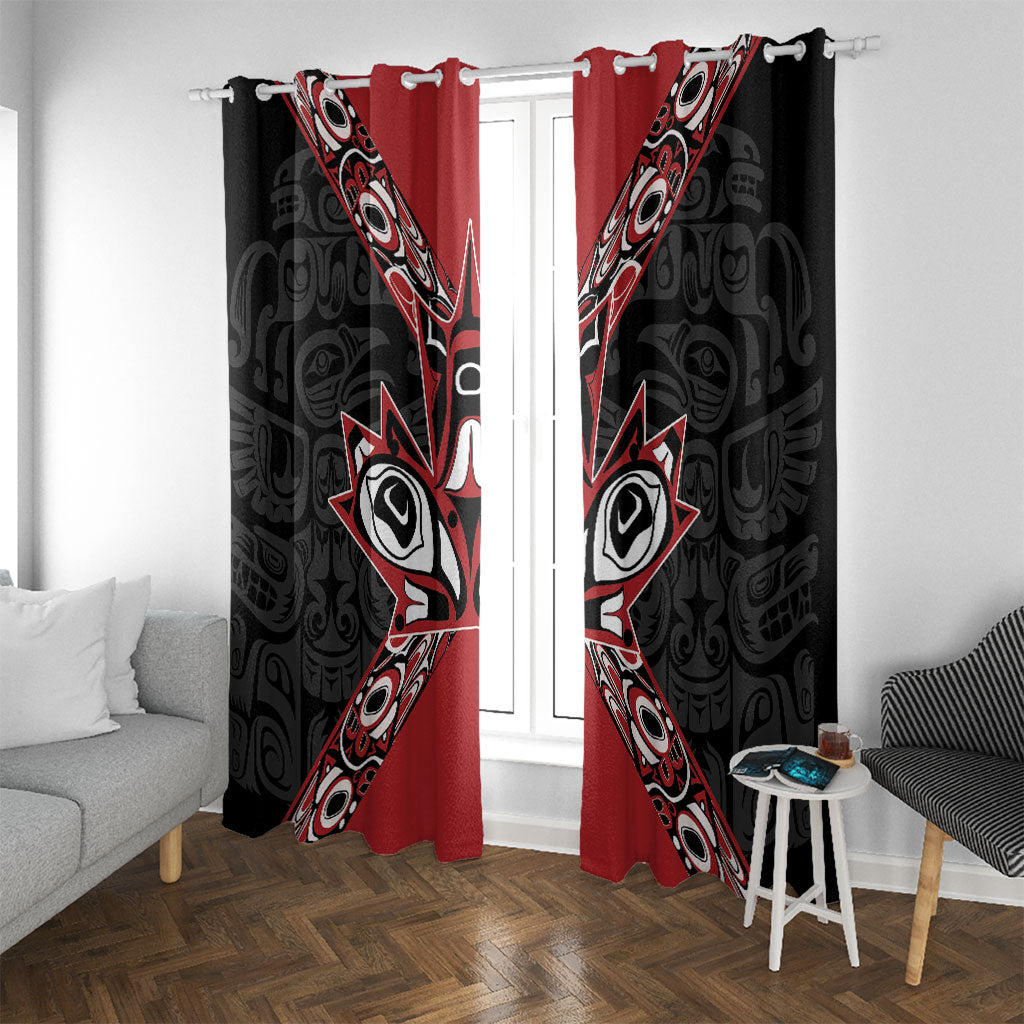 Canada Indigenous Heritage Window Curtain First Nations Inuit Metis Pride