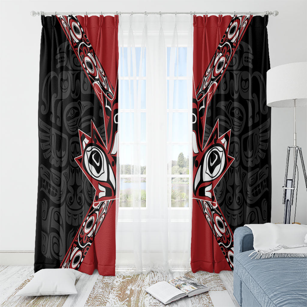 Canada Indigenous Heritage Window Curtain First Nations Inuit Metis Pride