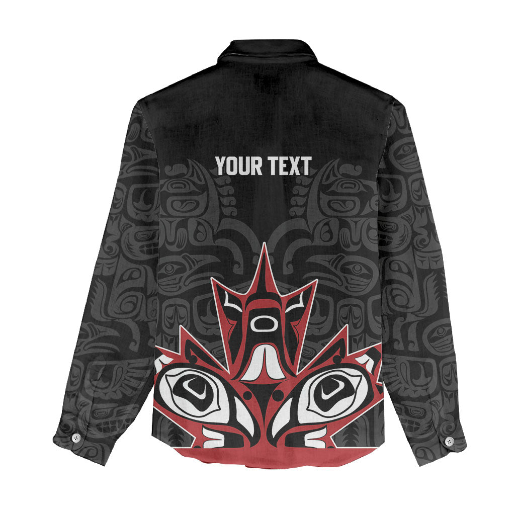 Canada Indigenous Heritage Personalized Women Casual Shirt First Nations Inuit Metis Pride