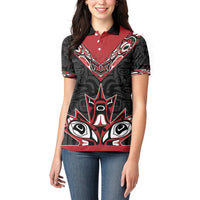 Canada Indigenous Heritage Personalized Women Polo Shirt First Nations Inuit Metis Pride