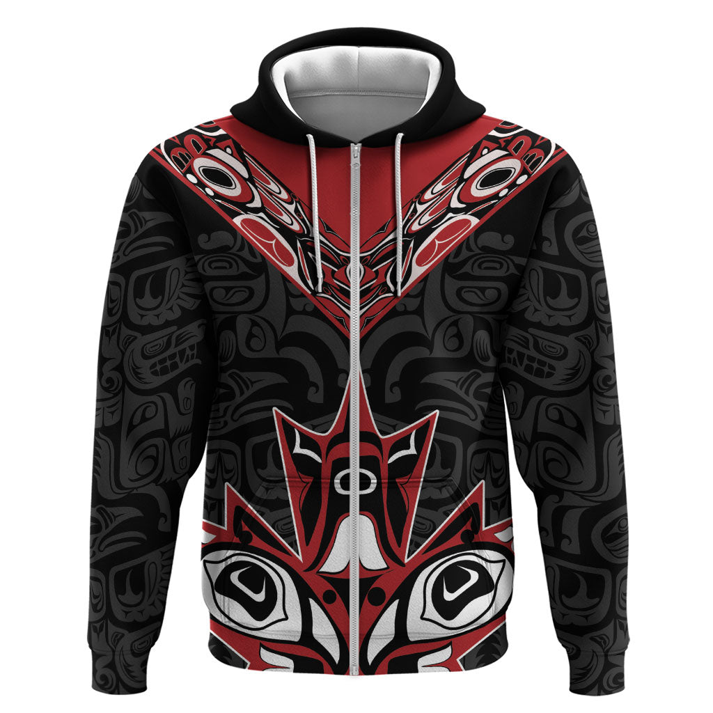 Canada Indigenous Heritage Personalized Zip Hoodie First Nations Inuit Metis Pride