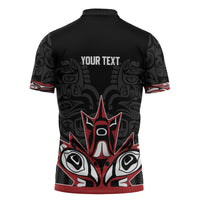 Canada Indigenous Heritage Personalized Zipper Polo Shirt First Nations Inuit Metis Pride