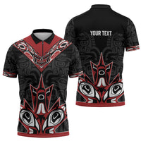 Canada Indigenous Heritage Personalized Zipper Polo Shirt First Nations Inuit Metis Pride