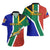 South Africa Springboks Hawaiian Shirt with Kente Pattern and South African Flag - Wonder Print Shop