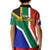South Africa Springboks Kid Polo Shirt with Kente Pattern and South African Flag - Wonder Print Shop