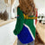 South Africa Springboks Women Casual Shirt with Kente Pattern and South African Flag - Wonder Print Shop