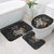 Custom Rugby Southern Hemisphere Bathroom Set Argentina AUNZ South Africa Mascot Black - Wonder Print Shop