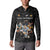 Custom Rugby Southern Hemisphere Button Sweatshirt Argentina AUNZ South Africa Mascot Black - Wonder Print Shop