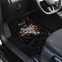 Custom Rugby Southern Hemisphere Car Mats Argentina AUNZ South Africa Mascot Black - Wonder Print Shop