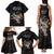 Custom Rugby Southern Hemisphere Family Matching Tank Maxi Dress and Hawaiian Shirt Argentina AUNZ South Africa Mascot Black - Wonder Print Shop