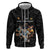 Custom Rugby Southern Hemisphere Hoodie Argentina AUNZ South Africa Mascot Black - Wonder Print Shop
