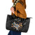 Custom Rugby Southern Hemisphere Leather Tote Bag Argentina AUNZ South Africa Mascot Black - Wonder Print Shop