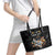 Custom Rugby Southern Hemisphere Leather Tote Bag Argentina AUNZ South Africa Mascot Black - Wonder Print Shop