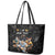 Custom Rugby Southern Hemisphere Leather Tote Bag Argentina AUNZ South Africa Mascot Black - Wonder Print Shop