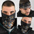 Custom Rugby Southern Hemisphere Neck Gaiter Argentina AUNZ South Africa Mascot Black - Wonder Print Shop