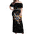 Custom Rugby Southern Hemisphere Off Shoulder Maxi Dress Argentina AUNZ South Africa Mascot Black - Wonder Print Shop