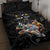Custom Rugby Southern Hemisphere Quilt Bed Set Argentina AUNZ South Africa Mascot Black - Wonder Print Shop
