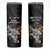 Custom Rugby Southern Hemisphere Skinny Tumbler Argentina AUNZ South Africa Mascot Black - Wonder Print Shop